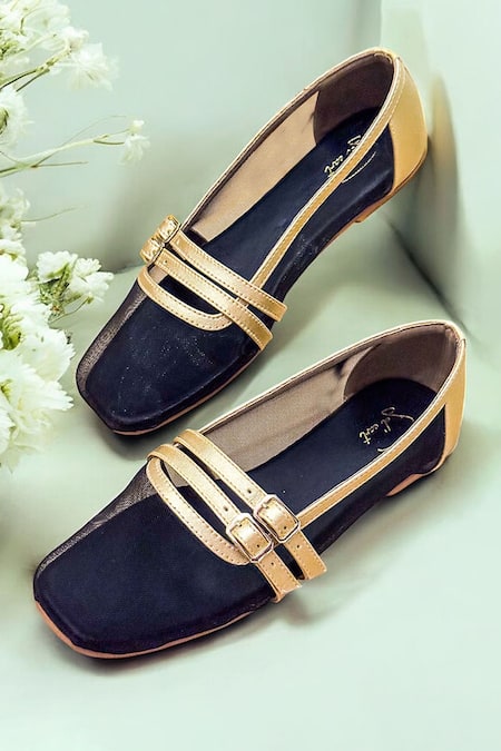 Soleart Anna Double Strap Flat Ballerinas 
