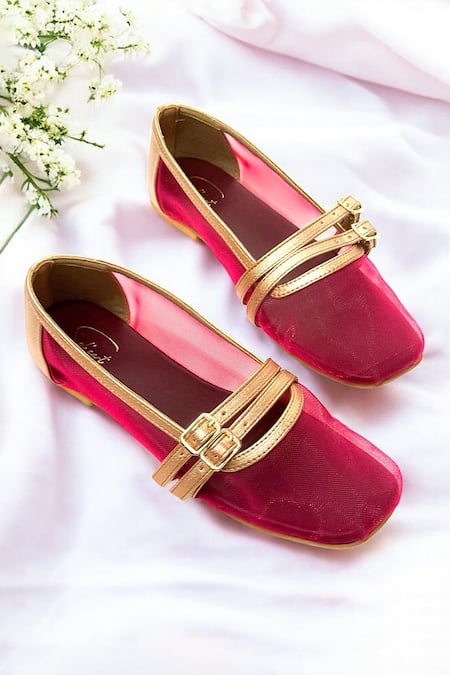 Soleart Anna Double Strap Flat Ballerinas 