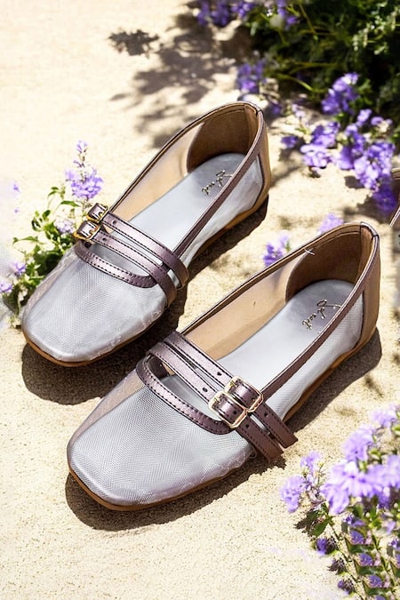 Soleart Anna Double Strap Flat Ballerinas 