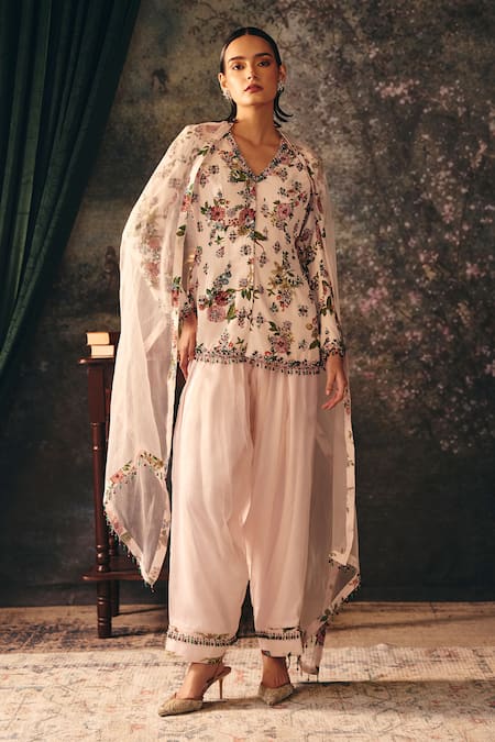 Mani Bhatia Nyra Floral Print Jacket Set 