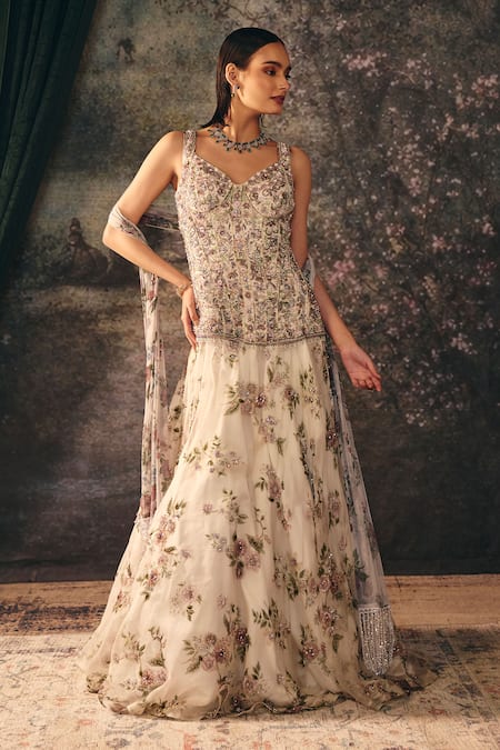 Mani Bhatia Mimi Floral Print Lehenga Set 