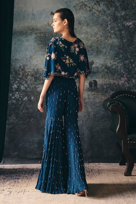 Mani Bhatia Elysia Printed Cape Gharara Set 