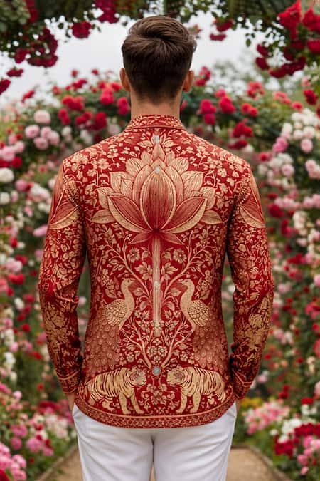 Shop MR. Ajay Kumar Multi Color Cotton Phelix Print Shirt at Aza Fashions Shop_MR. Ajay Kumar_Multi Color Cotton Phelix Print Shirt _at_Aza_Fashions