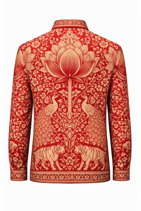 Buy MR. Ajay Kumar Multi Color Cotton Phelix Print Shirt Buy_MR. Ajay Kumar_Multi Color Cotton Phelix Print Shirt