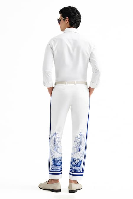 MR. Ajay Kumar Sailor Print Trouser 