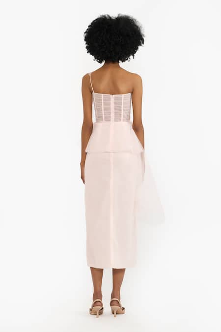 Gauri & Nainika Crystal Embellished Pencil Dress 