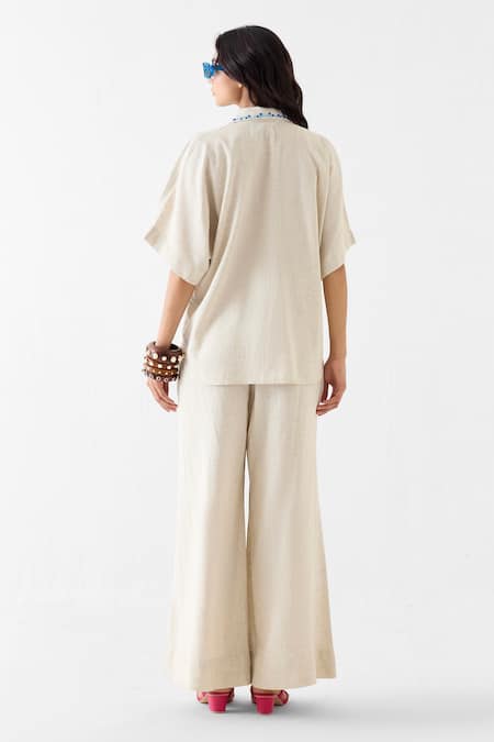 Studio Rigu Matka Embroidered Shirt & Trouser Set 