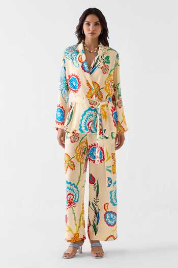 Studio Rigu Sanganer Print Blazer & Pant Set 