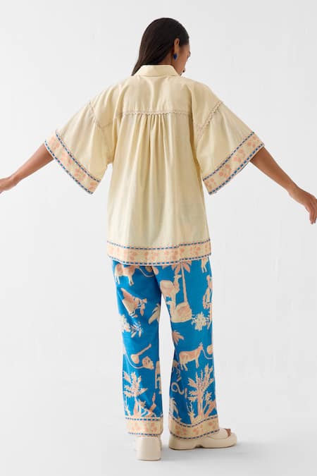 Studio Rigu Jaipur Print Boxy Shirt & Trouser Set 