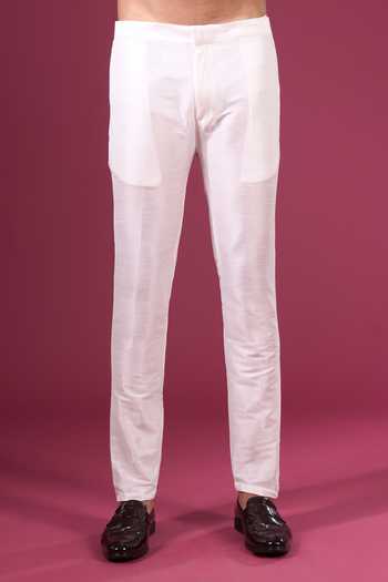 Arihant Rai Sinha_Cream Silk Embroidery, Zari Sherwani And Pant Set _Online_at_Aza_Fashions