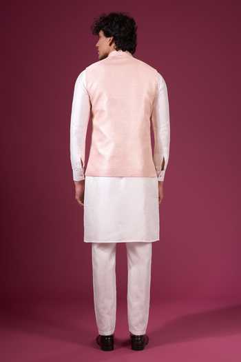 Arihant Rai Sinha Contrast Nehru Jacket & Kurta Set 