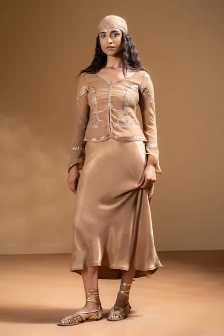 Baise Gaba Tamanna Dress & Gota Work Jacket Set 