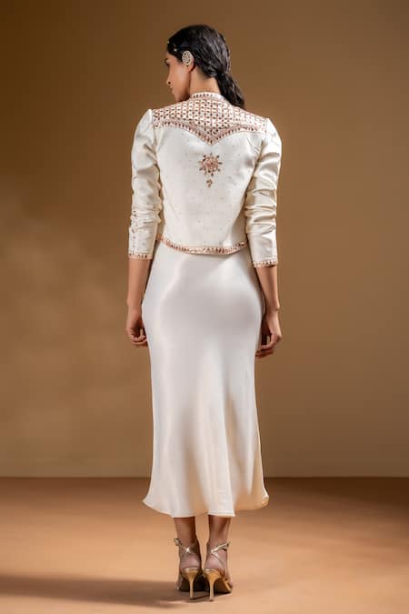 Baise Gaba Zarina Dress With Gota Work Chandra Jacket 