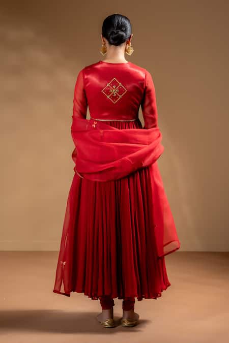 Baise Gaba Adah Gota Embroidered Jacket & Anarkali Set 