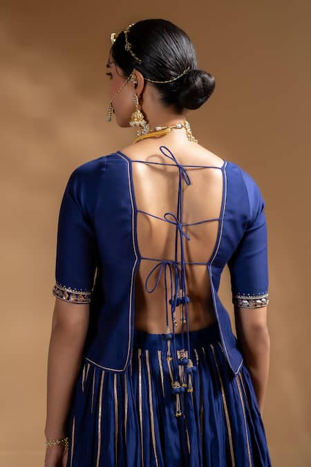 Baise Gaba Kiran Gota Embroidered Lehenga Set 