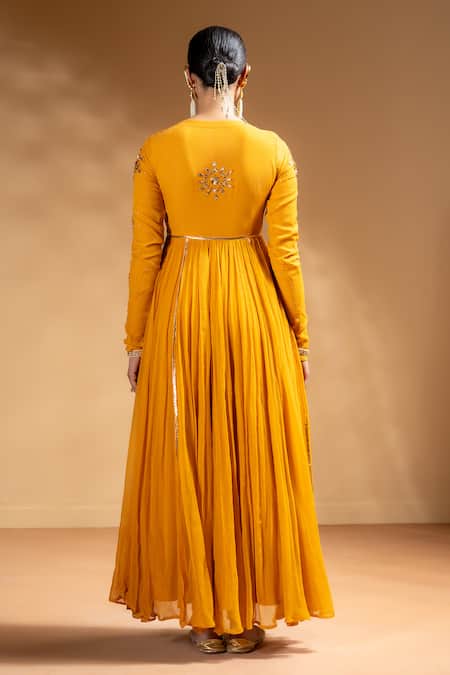 Baise Gaba Suvarnika Gota Embroidered Anarkali Set 