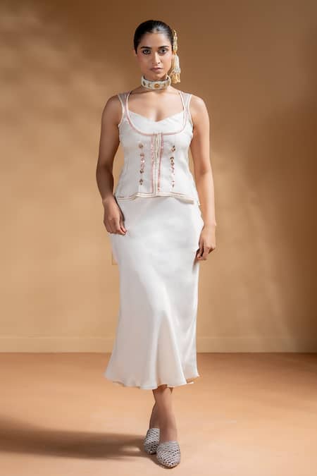 Baise Gaba Zarina Dress With Gota Work Jacket 