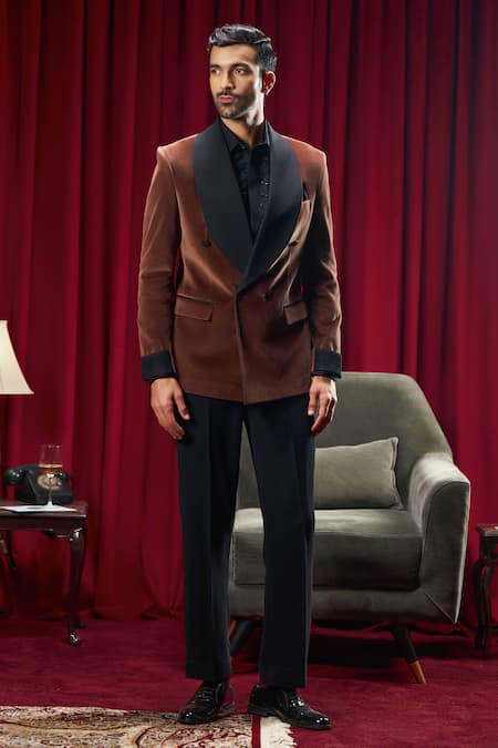 Philocaly Scott Shawl Collar Velvet Tuxedo 