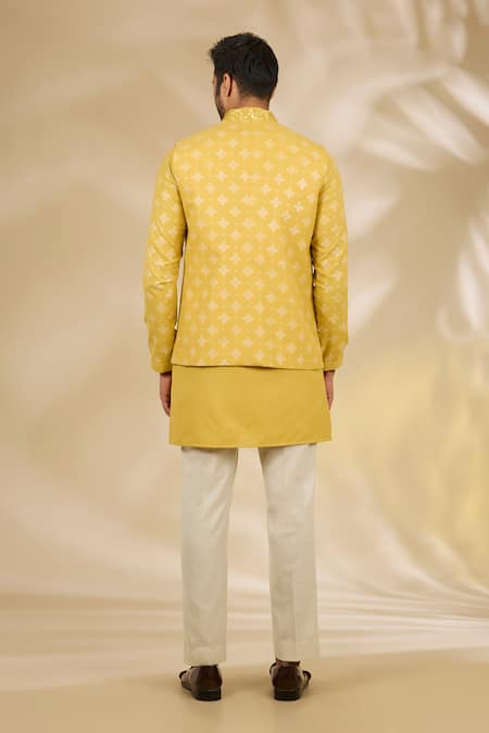 Manish Nagdeo Mandala Print Bundi & Kurta Set