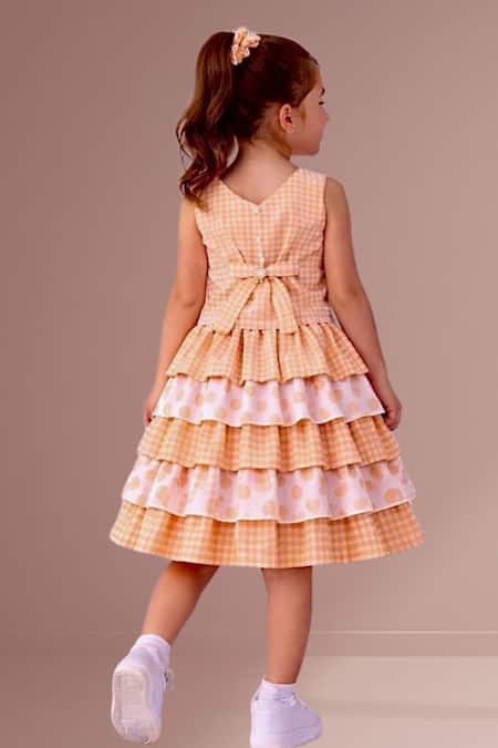 Lil Drama Chequered Top & Skirt Set 