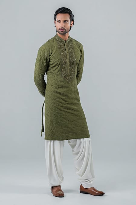 Punit Arora Gardenia Thread Work Modal Kurta Salwar Set 