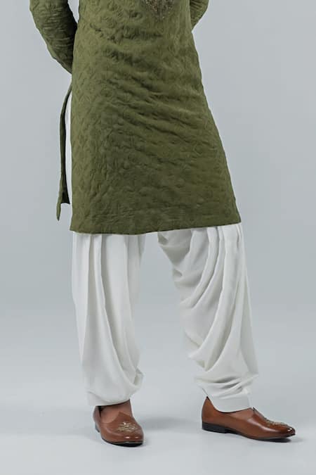 Buy Punit Arora Green Modal Embroidery Gardenia Thread Work Kurta Salwar Set Online at Aza Fashions Buy_Punit Arora_Green Modal Embroidery Gardenia Thread Work Kurta Salwar Set _Online_at_Aza_Fashions