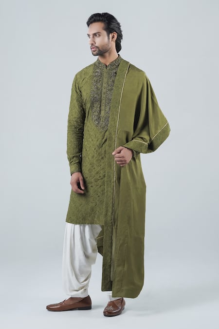 Punit Arora Gardenia Thread Work Modal Kurta Salwar Set 