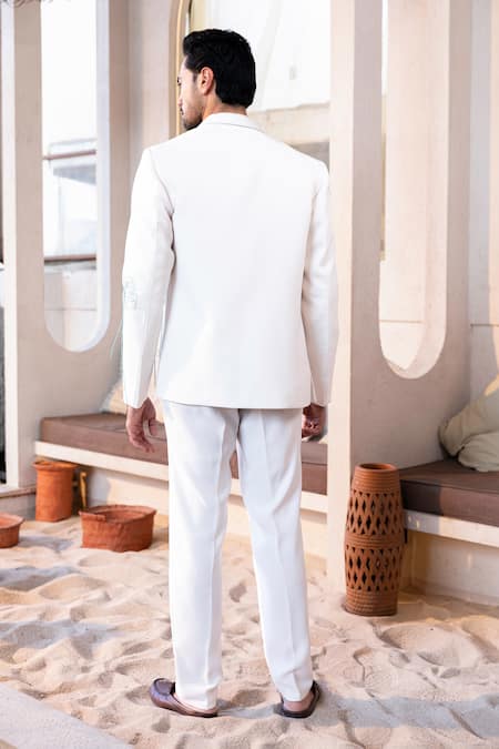 Kaaj Button Flower Carnival Embroidered Suit Set 