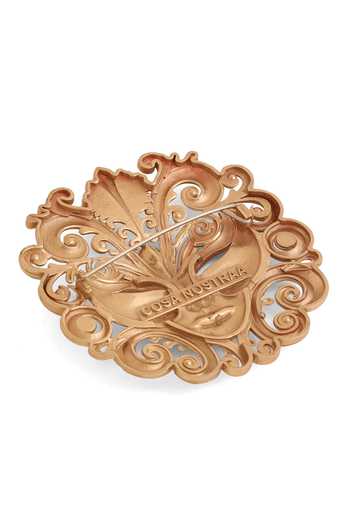 Shop Cosa Nostraa Gold Brooches Masquerade Majesty Online at Aza Fashions Shop_Cosa Nostraa_Gold Brooches Masquerade Majesty _Online_at_Aza_Fashions
