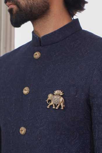 Cosa Nostraa The Lotus Bearer Elephant Brooch 