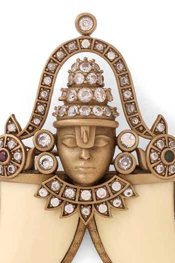 Shop_Cosa Nostraa_Gold Crystals Tuskers Divinity Brooch 