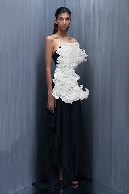 Richa Khemka Ethereal Applique Work Top & Pant Set 