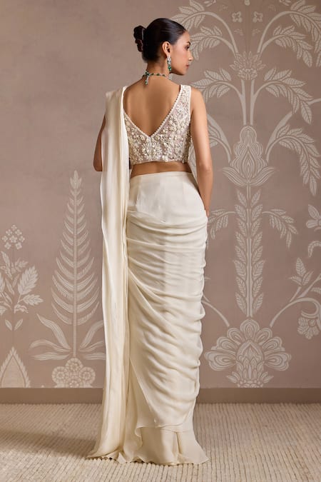 Ridhi Mehra Spindle Pre-Draped Saree With Corset 