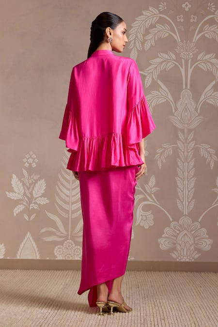 Ridhi Mehra Placement Embroidered Top & Skirt Set 