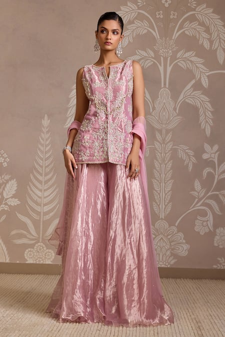 Ridhi Mehra Furl Embroidered Top Sharara Set 