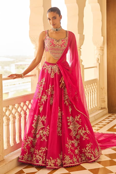 Ridhi Mehra Charm Embroidered Bridal Lehenga Set 
