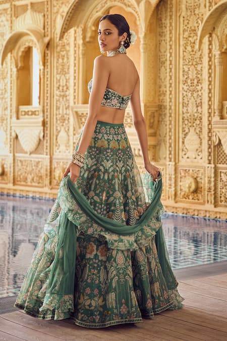 Ridhi Mehra Mist Printed Bridal Lehenga Set 