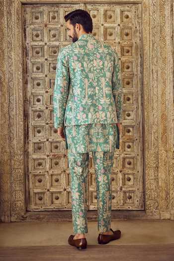 Ridhi Mehra Whimsy Reversible Chanderi Bundi & Kurta Set 
