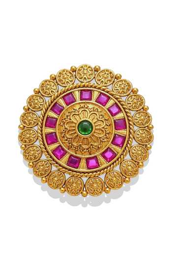 Prestones Temple Medallion Ring 