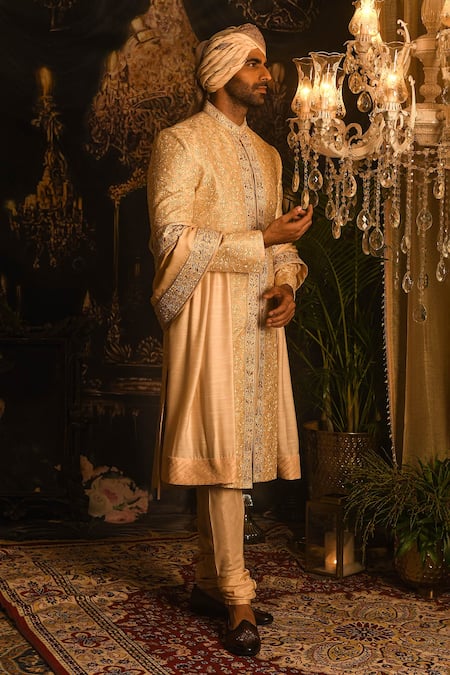Punit Arora Threadwork Embroidered Sherwani Set 