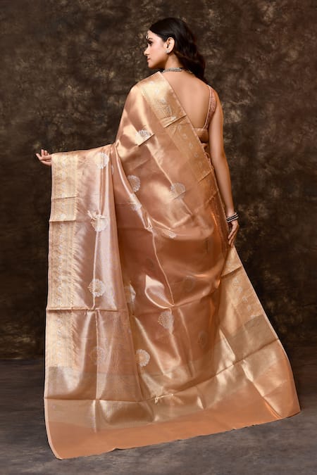 Vishwa By Pinki Sinha Tissue Woven Saree With Running Blouse 