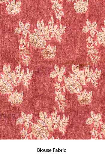 Shop_Vishwa By Pinki Sinha_Pink Tissue Zari Colorblock Woven Saree With Running Blouse _Online_at_Aza_Fashions