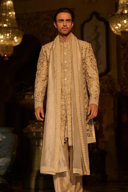 Seema Gujral Dori Embroidered Sherwani & Kurta Set 