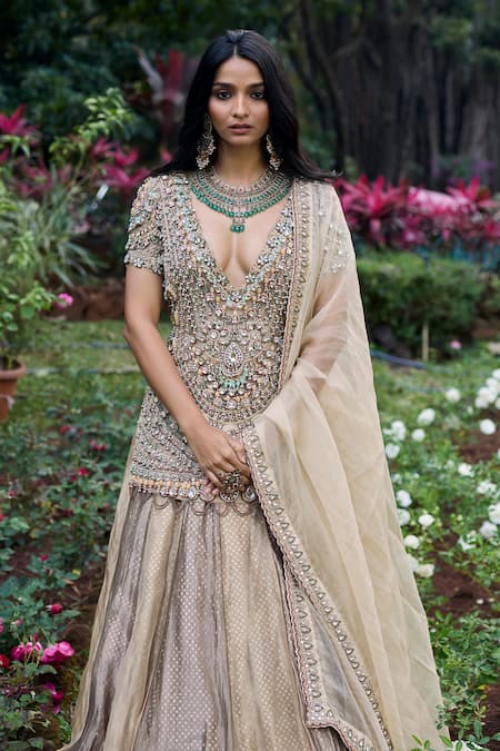 Itrh Noor-E-Zar Jadau Lehenga Set 