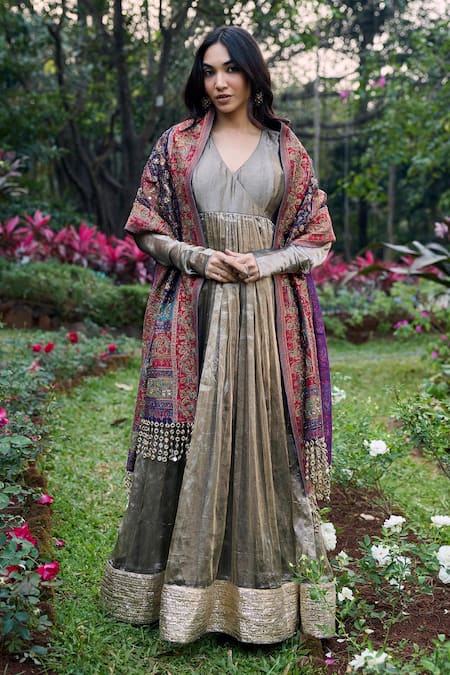 Itrh Zarbaft Anarkali Set 