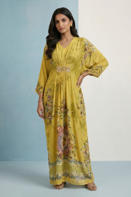 Kalista Iera Floral Pattern Kaftan 