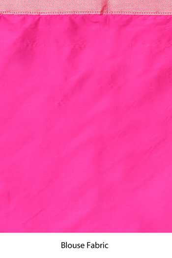 Vishwa By Pinki Sinha Pink Silk Zari Checkered Woven Saree With Running Blouse at Aza Fashions Vishwa By Pinki Sinha_Pink Silk Zari Checkered Woven Saree With Running Blouse_at_Aza_Fashions