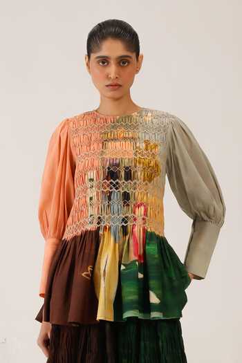 Cord Gaia Printed Top 