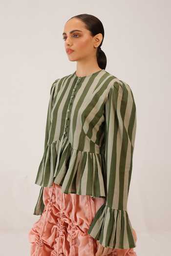 Buy_Cord_Multi Color Round Neck Jae Printed Top _Online_at_Aza_Fashions