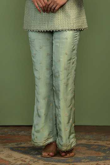 Mustard Moon By Neyha And Vrinda Gold Tissue Gota Patti, Pearls, Beads, Karisma Embellished Kurta And Pant Set Online at Aza Fashions Mustard Moon By Neyha And Vrinda_Gold Tissue Gota Patti, Pearls, Beads, Karisma Embellished Kurta And Pant Set _Online_at_Aza_Fashions